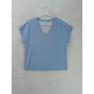 Tommy Bahama Women's Medium Blue Kauai Bay Breeze V-Neck T-Shirt